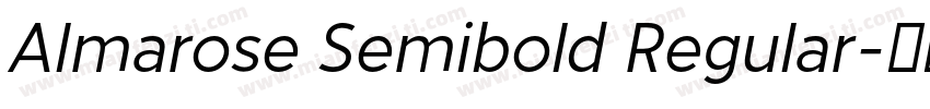 Almarose Semibold Regular字体转换